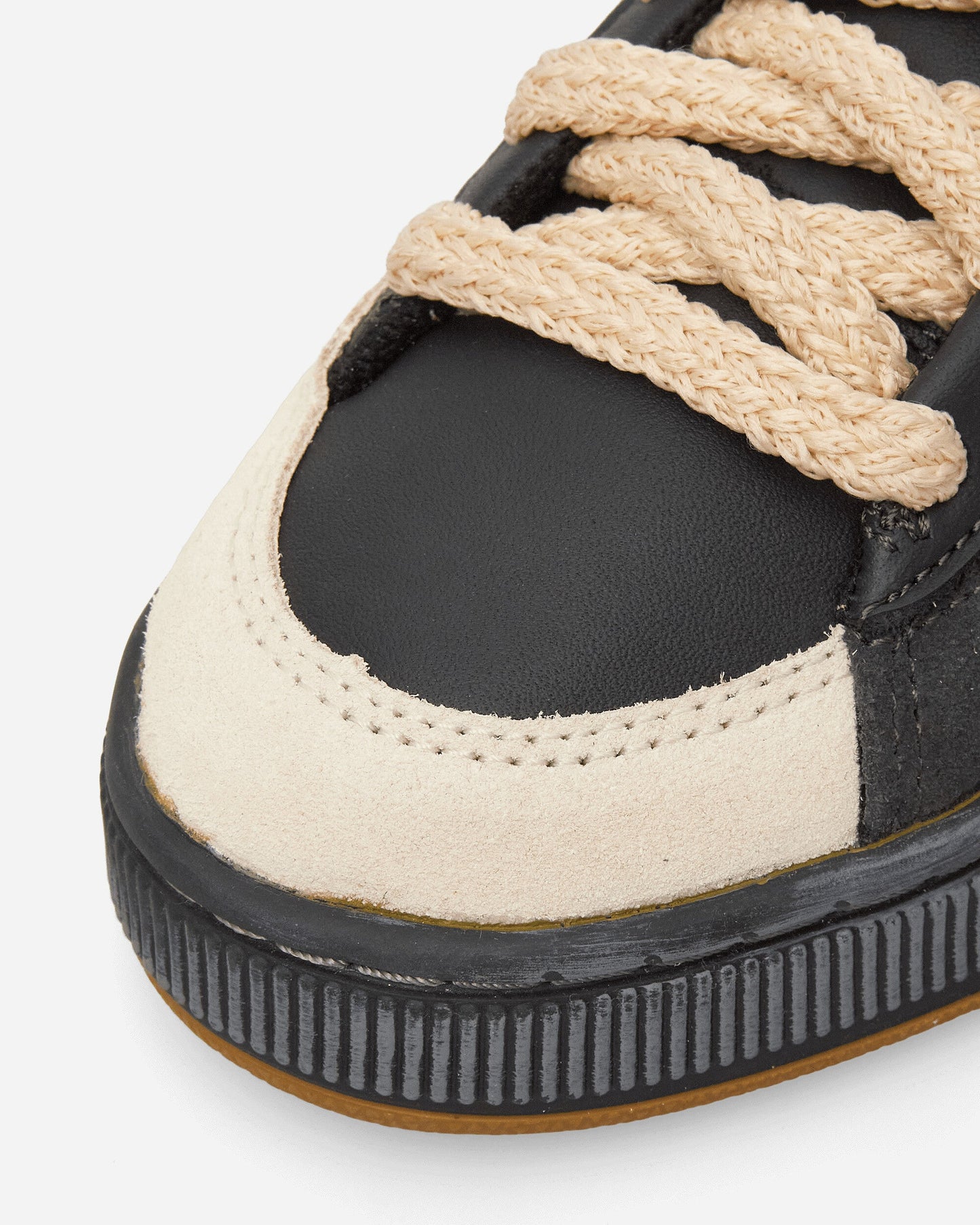 Nahmias Suede Vintage Black Sneakers Flat Dark Gray / Honey Butter