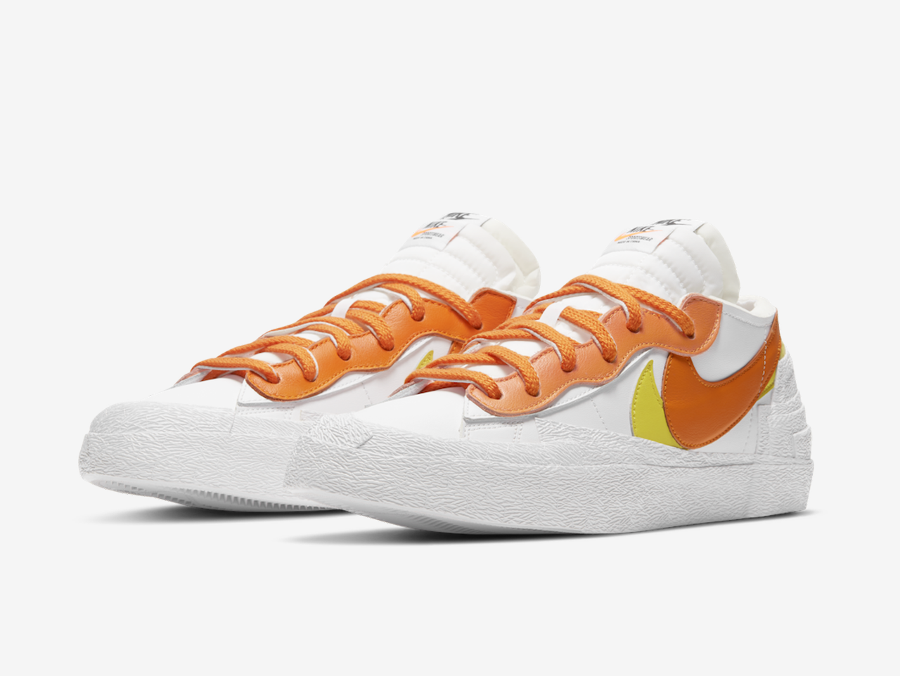Sacai x Nike Blazer White Magma Orange