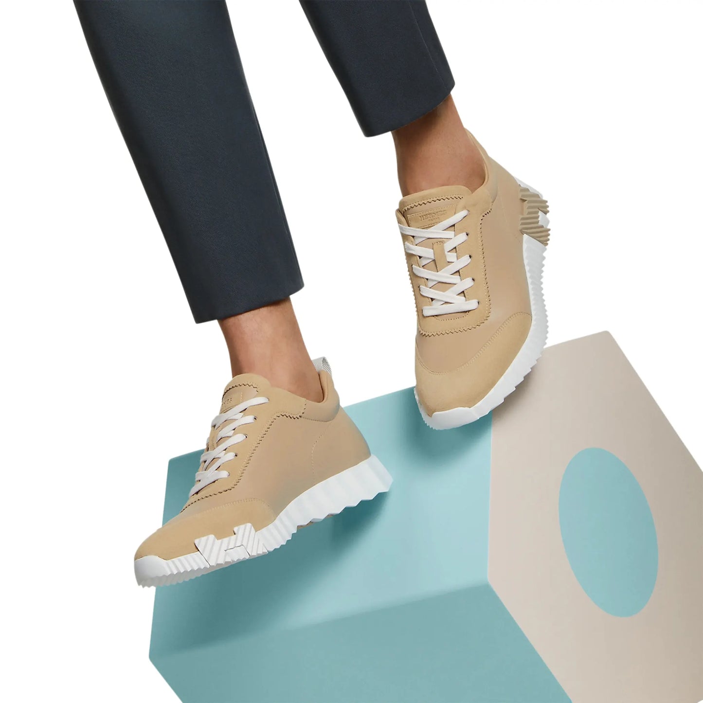 Hermès Paris Bouncing Sneaker Beige Lin