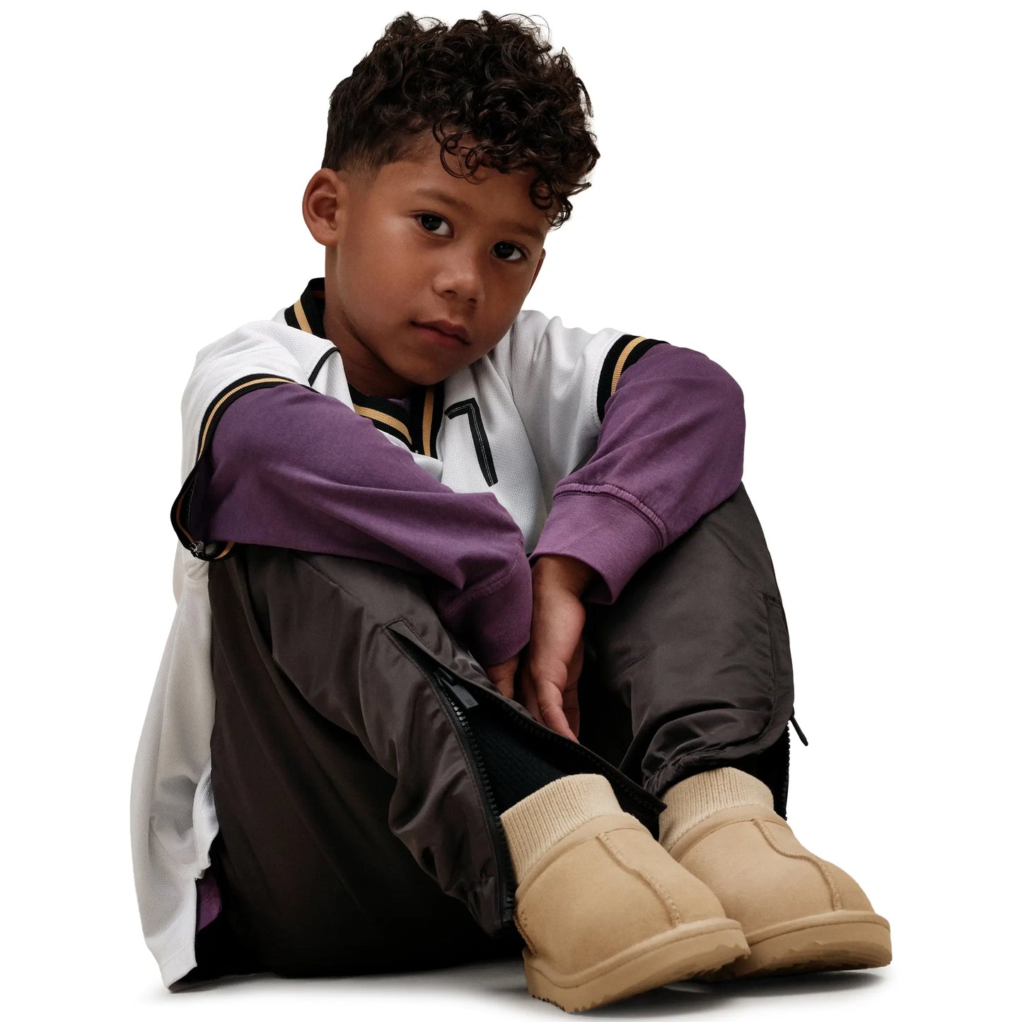 UGG Classic Ultra Stretch Cuff Kids Beige Boots