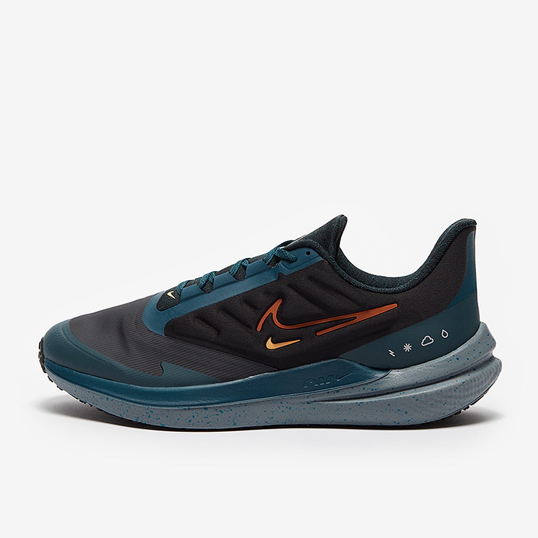 Nike Winflo 9 Shield - Black/Safety Orange