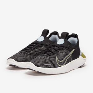 Nike Womens Free Run Next Nature Flyknit - Black/Soft Yellow