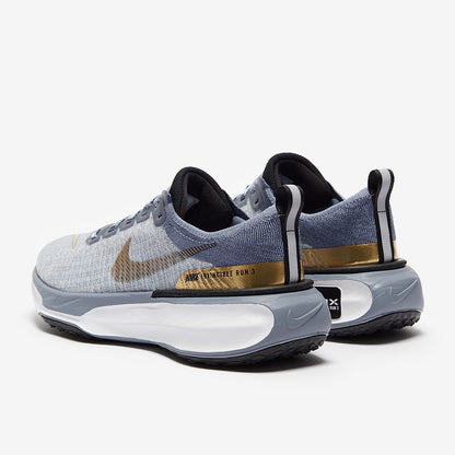 Nike Womens Invincible Run Flyknit 3 - Ashen Slate/Metallic Gold