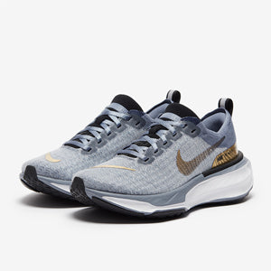 Nike Womens Invincible Run Flyknit 3 - Ashen Slate/Metallic Gold
