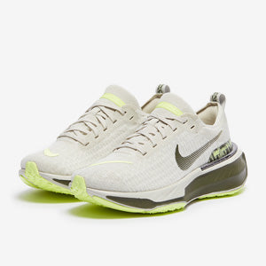 Nike Womens Invincible 3 Premium - Light Bone/Cargo Khaki-Barely Volt
