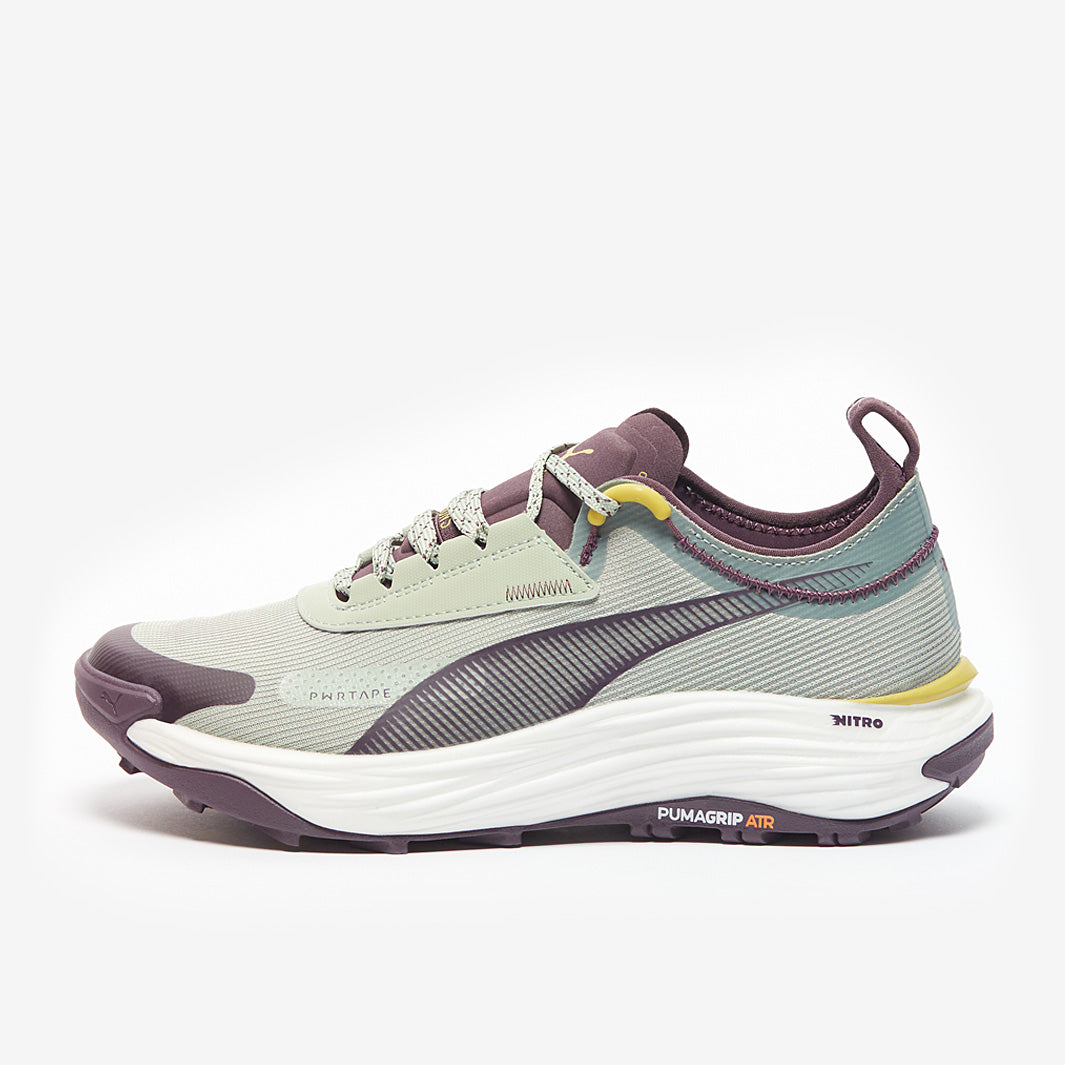 Puma Womens Voyage Nitro 3 Tech - Green Fog-Midnight Plum