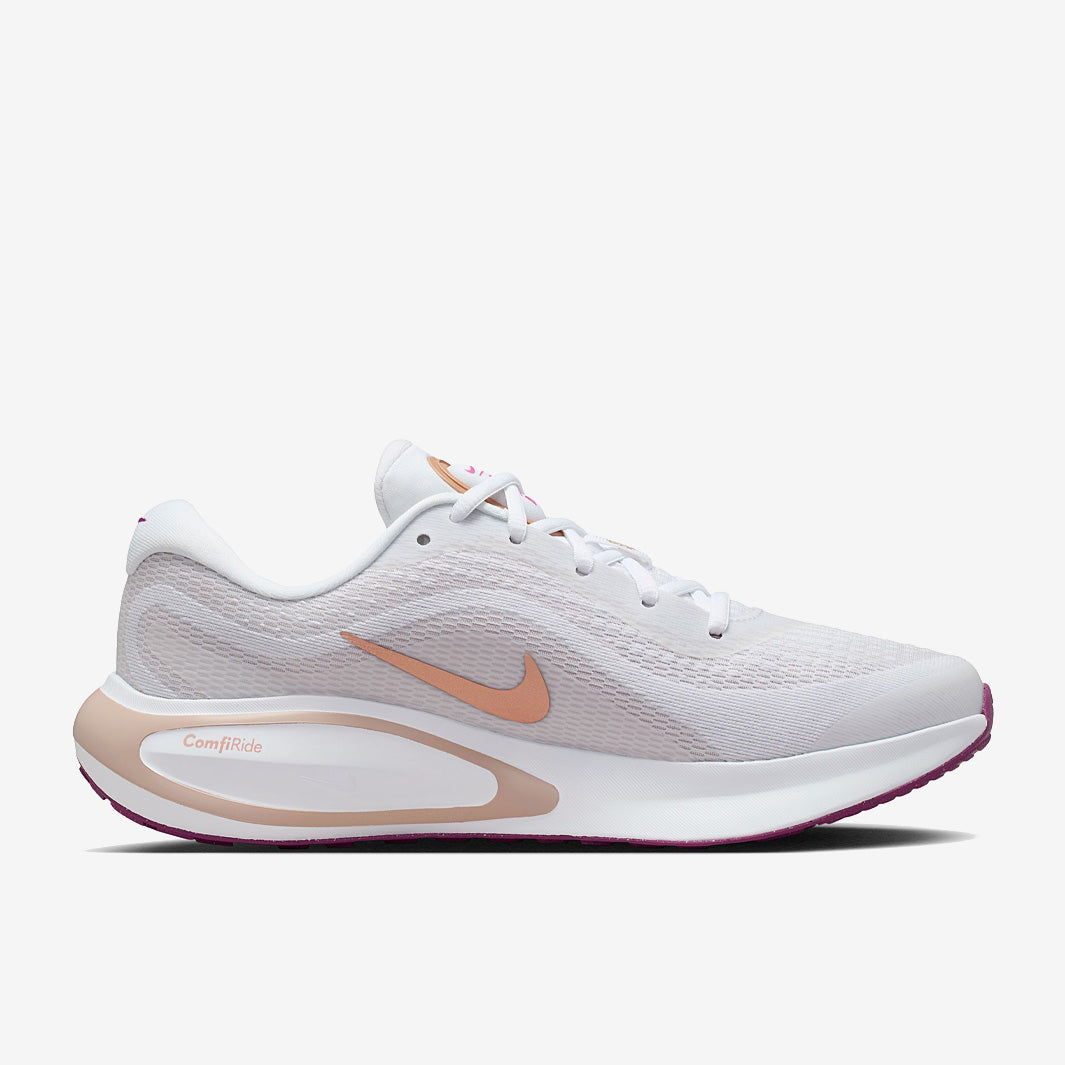 Nike Womens Journey Run - White/Mtlc Red Bronze