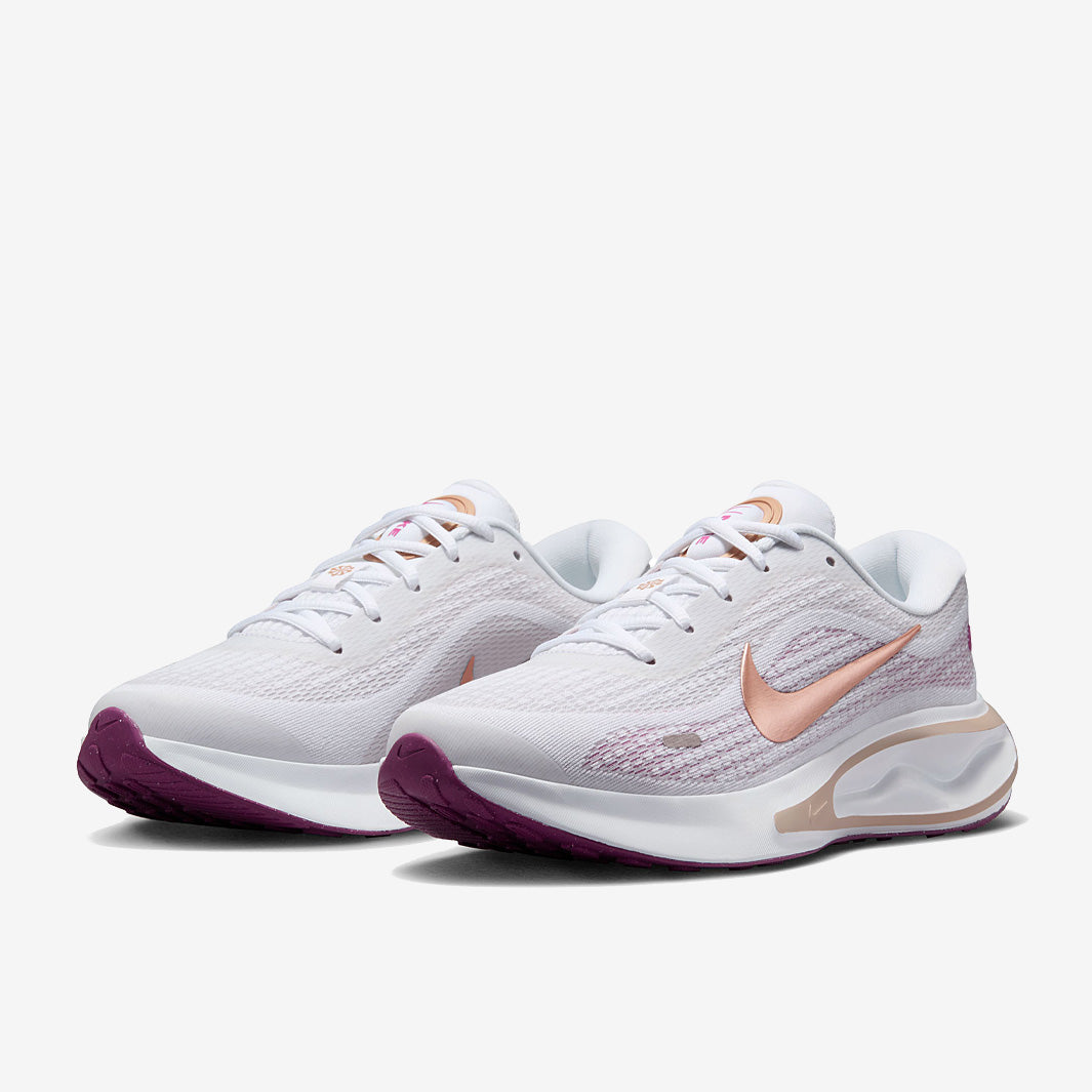 Nike Womens Journey Run - White/Mtlc Red Bronze