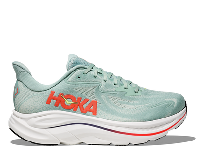 Hoka Clifton 10 Sage Neon Flame
