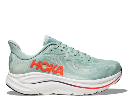 Hoka Clifton 10 Sage Neon Flame
