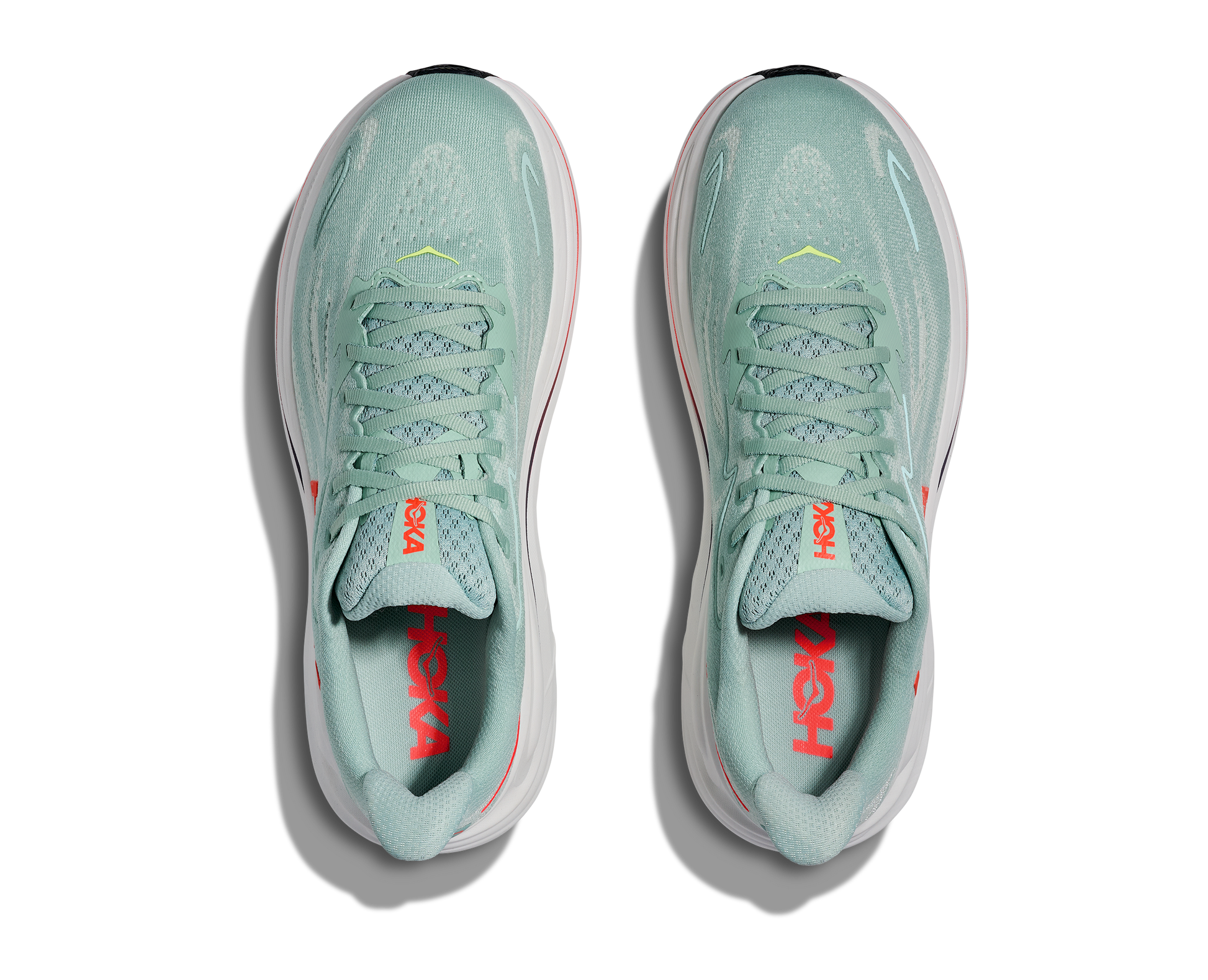 Hoka Clifton 10 Sage Neon Flame