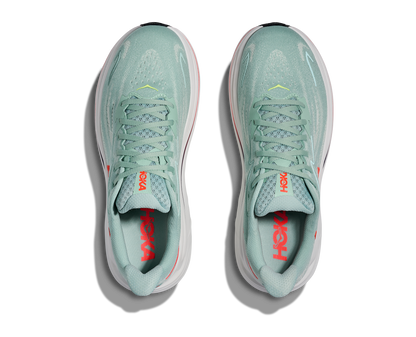Hoka Clifton 10 Sage Neon Flame