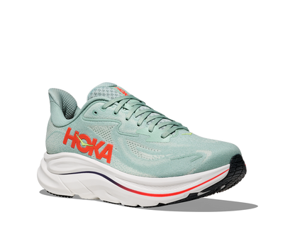 Hoka Clifton 10 Sage Neon Flame