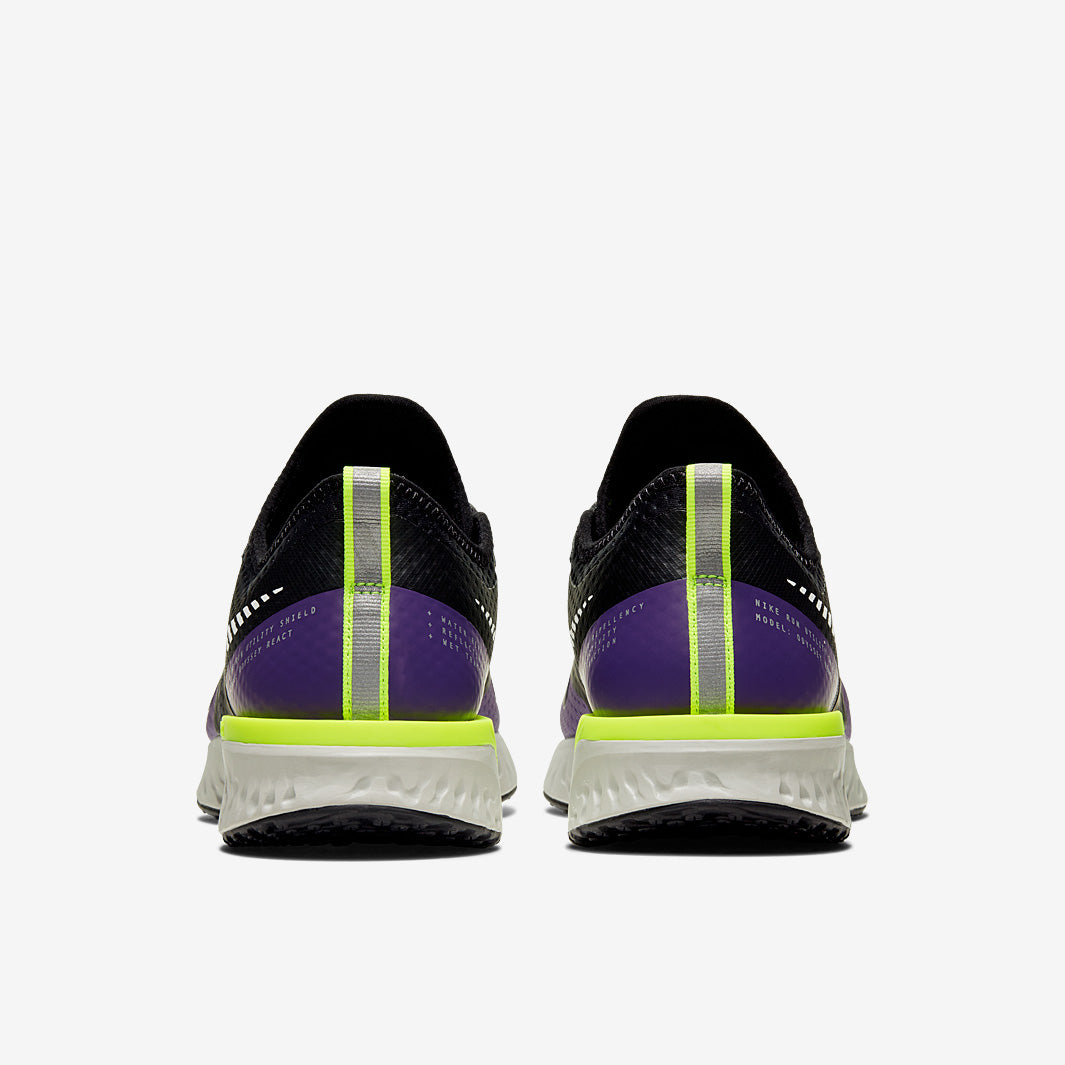 Nike Womens Odyssey React 2 Shield - Black/Metallic Silver