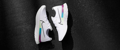 Nike Womens React Infinity Run Flyknit - White/Black-Vapor Green