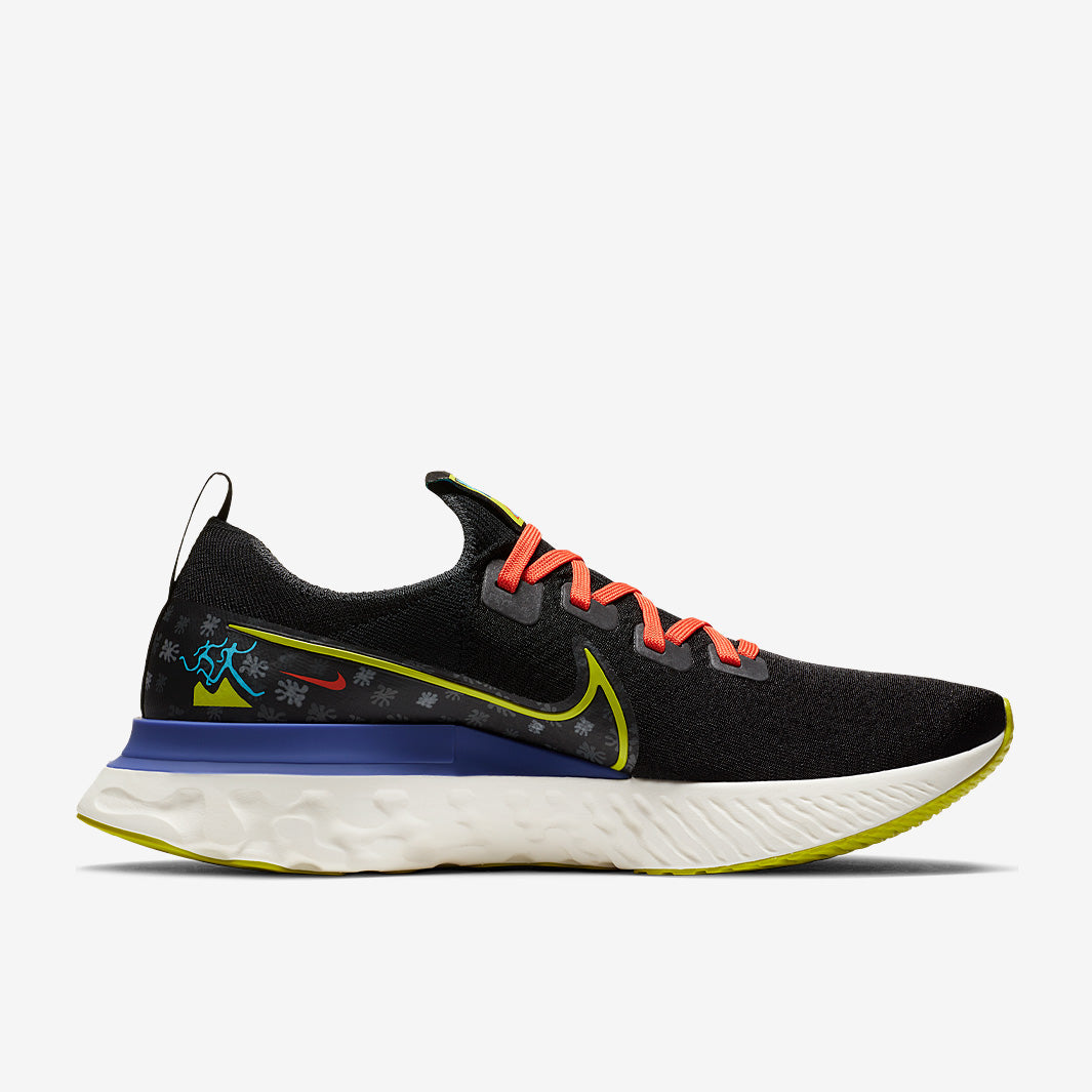 Nike React Infinity Run Flyknit A.I.R. Chaz Bundick - Black/Bright Cactus-Sail