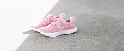 Nike Womens React Infinity Run Flyknit 2 - Pink Glaze/White