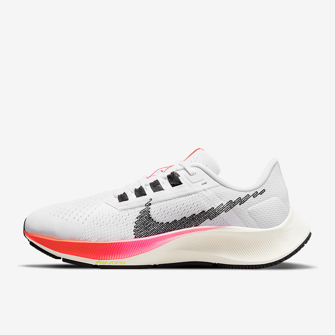 Nike Womens Air Zoom Pegasus 38 - White/Black-Football Grey