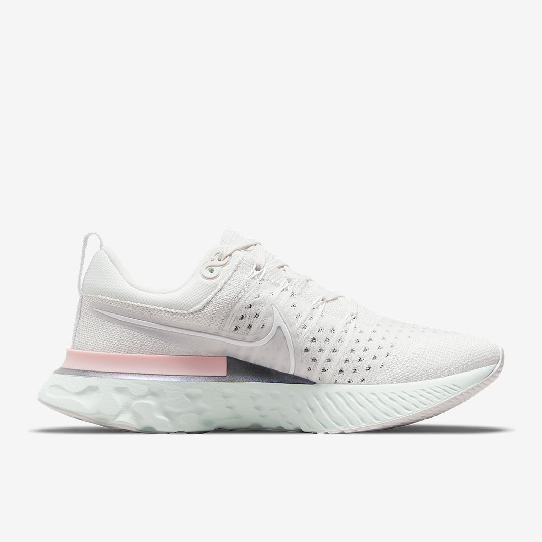 Nike Womens React Infinity Run Flyknit 2 - Platinum Tint/White