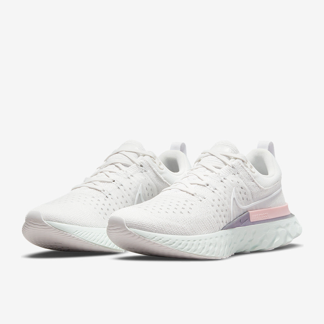 Nike Womens React Infinity Run Flyknit 2 - Platinum Tint/White