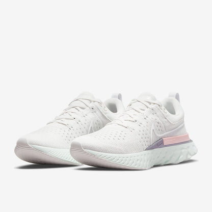 Nike Womens React Infinity Run Flyknit 2 - Platinum Tint/White