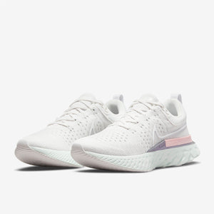 Nike Womens React Infinity Run Flyknit 2 - Platinum Tint/White
