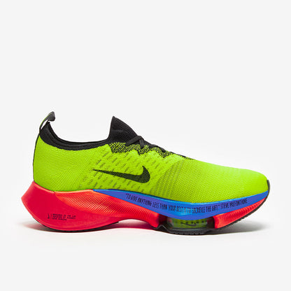 Nike Tempo Next Percent Flyknit - Volt/Black-Bright Crimson