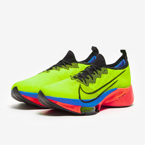 Nike Tempo Next Percent Flyknit - Volt/Black-Bright Crimson