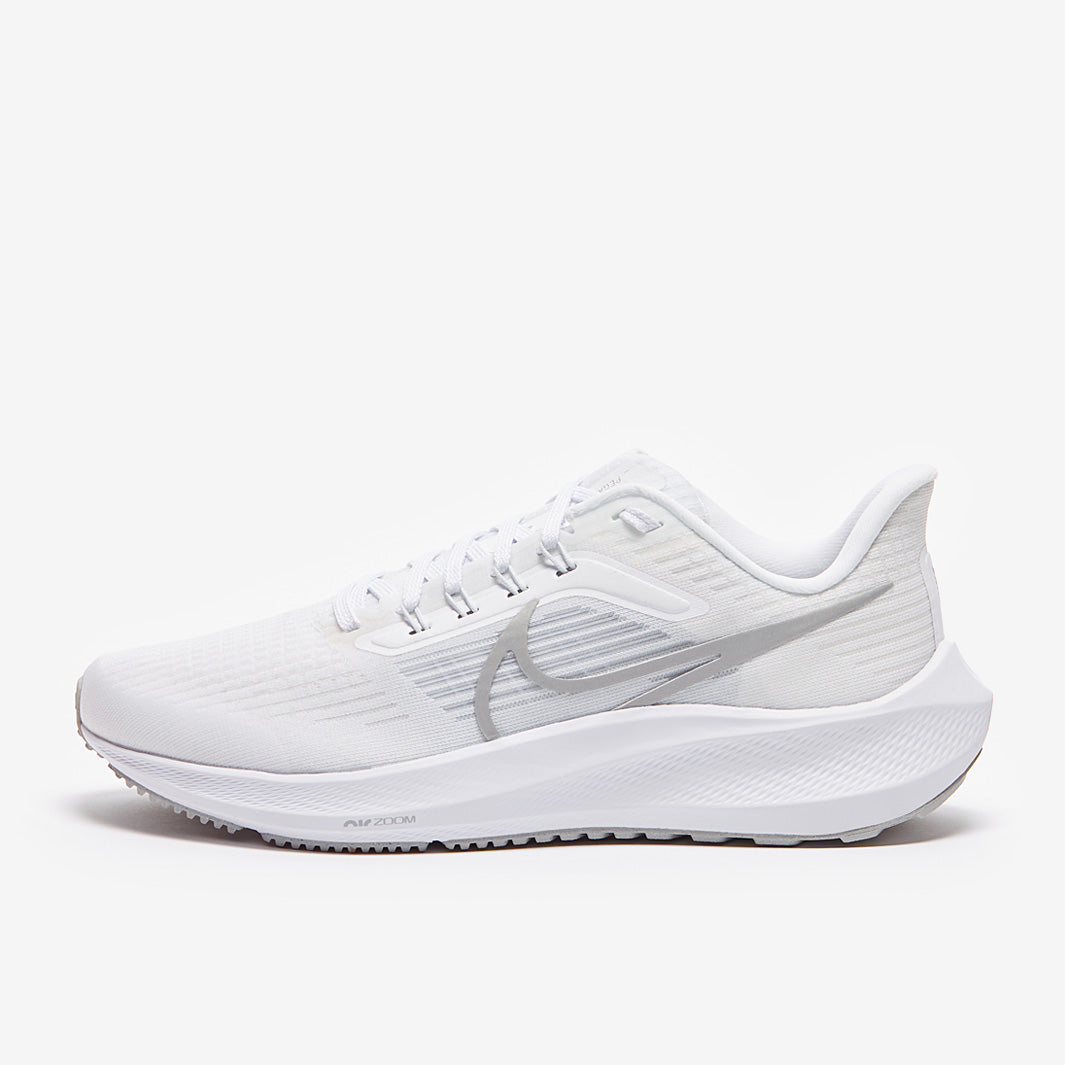 Nike Womens Air Zoom Pegasus 39 - White/Metallic Silver