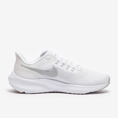 Nike Womens Air Zoom Pegasus 39 - White/Metallic Silver
