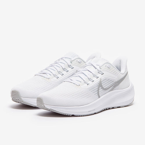 Nike Womens Air Zoom Pegasus 39 - White/Metallic Silver