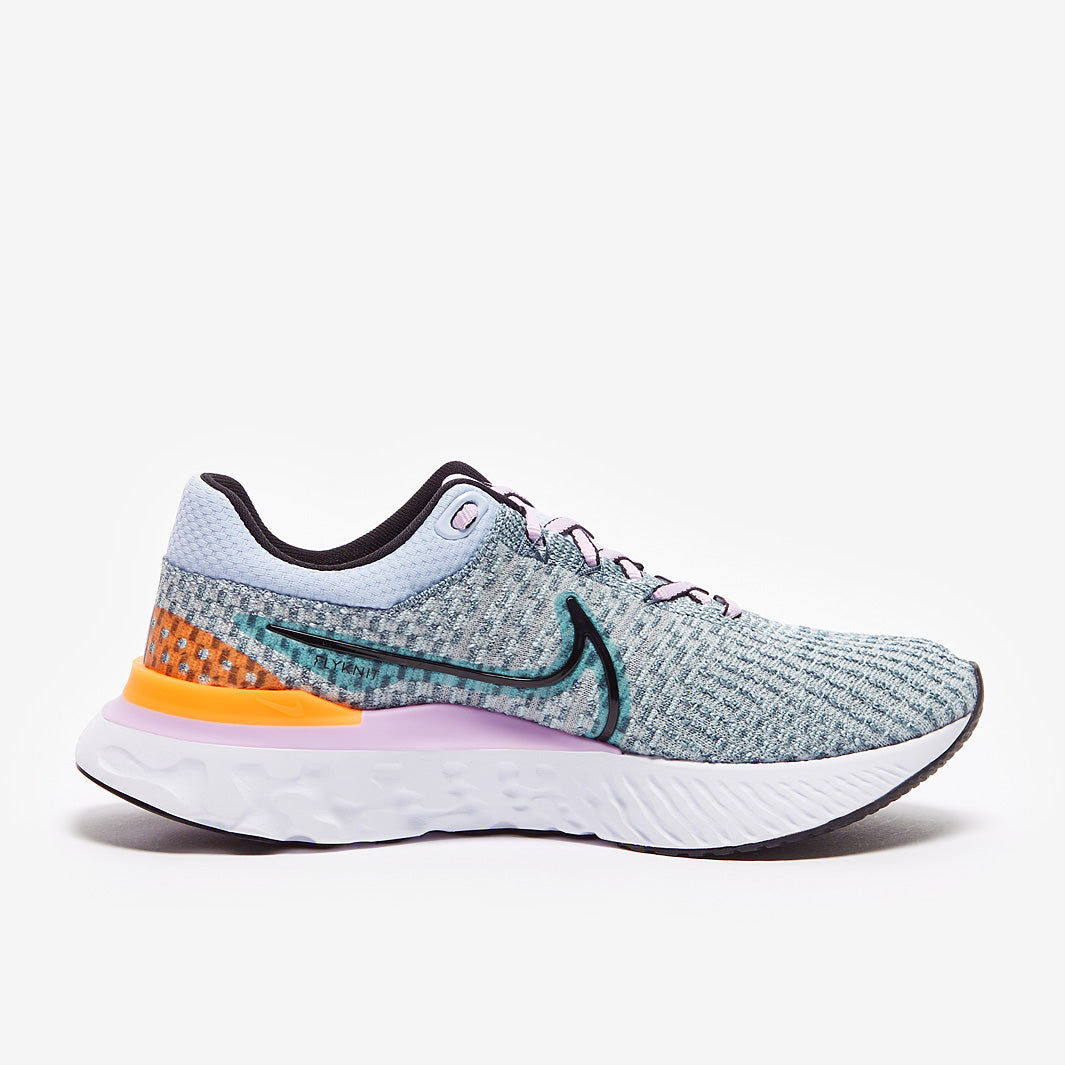 Nike Womens React Infinity Run Flyknit 3 - Ocean Cube/Black-Worn Blue