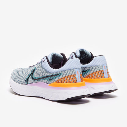 Nike Womens React Infinity Run Flyknit 3 - Ocean Cube/Black-Worn Blue