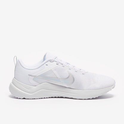 Nike Womens Downshifter 12 - White/Metallic Silver