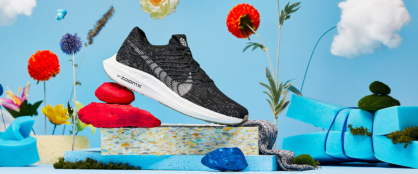 Nike Womens Pegasus Turbo Flyknit Next Nature - Black/Sail-Off Noir
