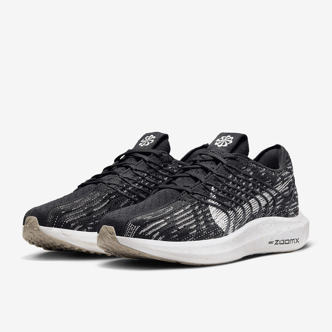 Nike Womens Pegasus Turbo Flyknit Next Nature - Black/Sail-Off Noir