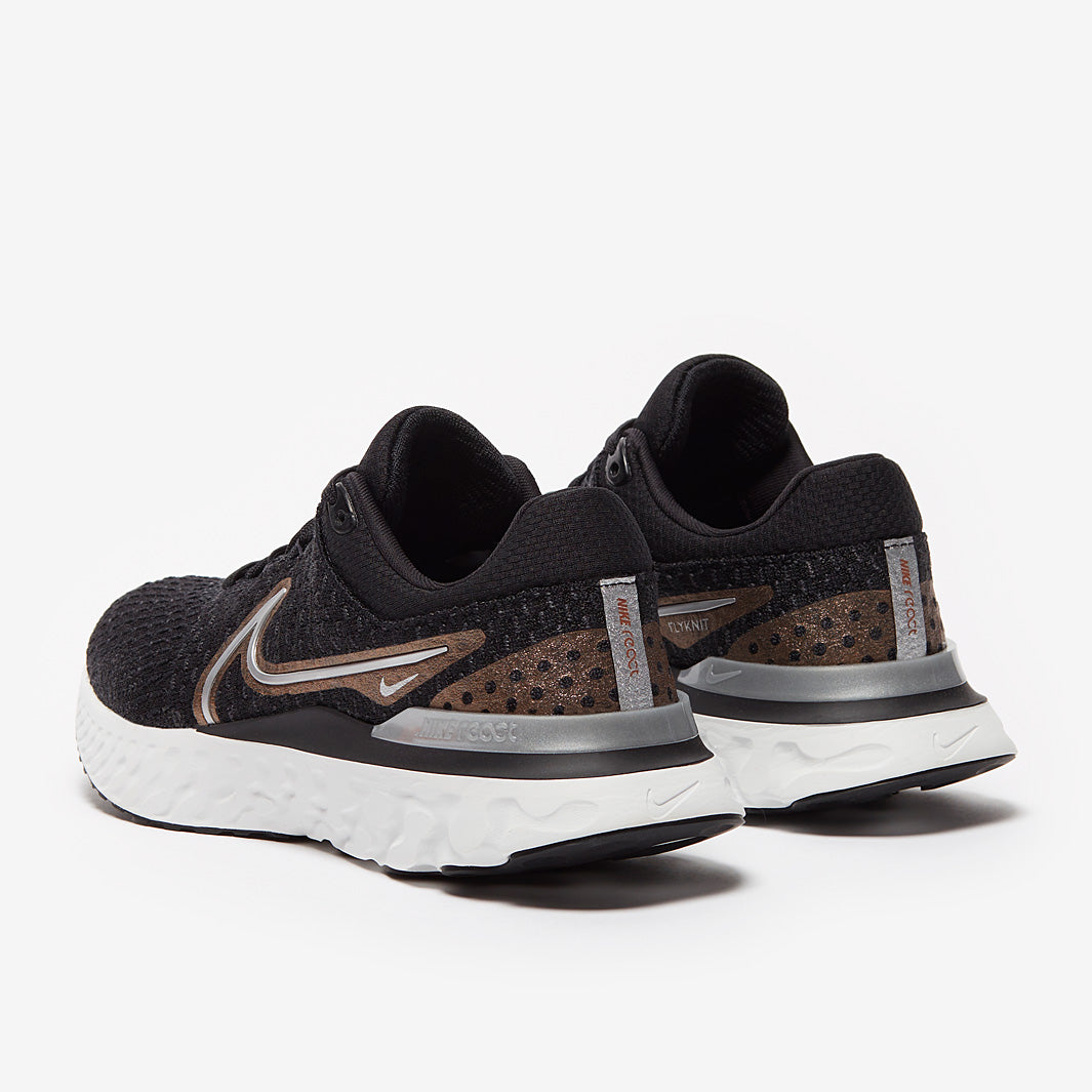 Nike Womens Infinity Run Flyknit 3 - Black/Metallic Silver