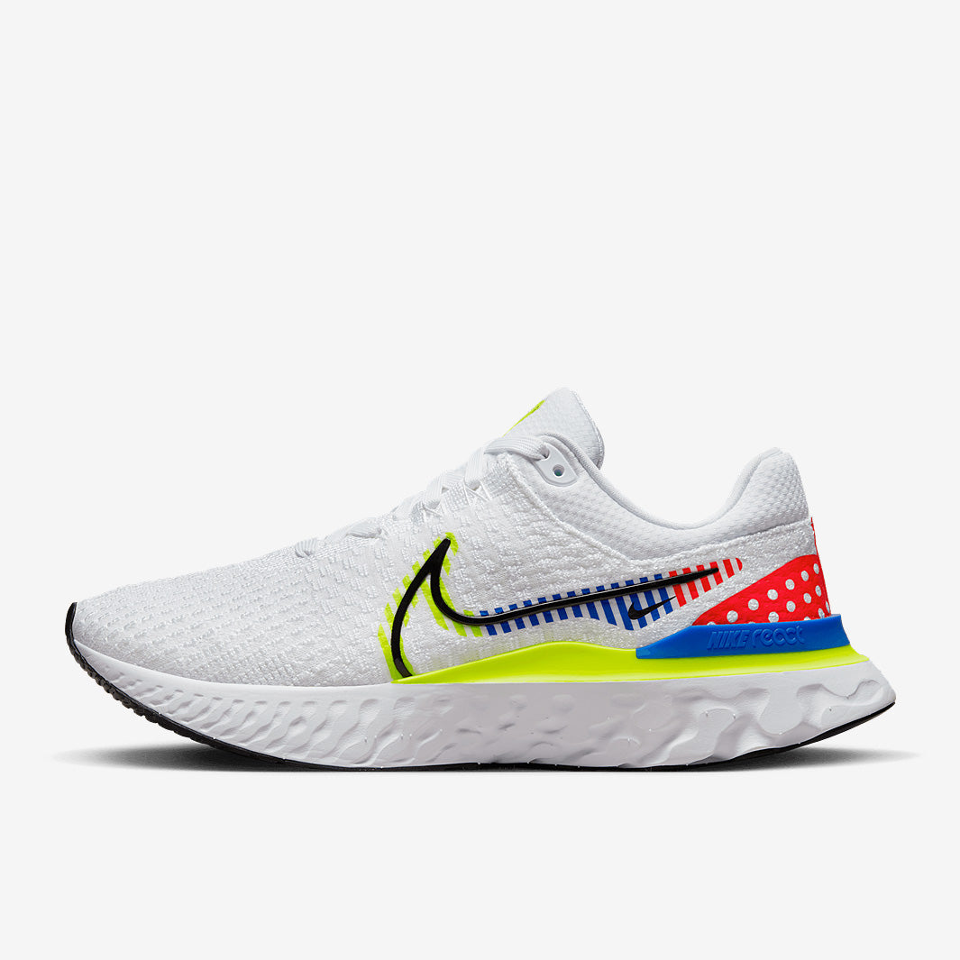 Nike React Infinity Run Flyknit 3 Premium - White/Black-Racer Blue