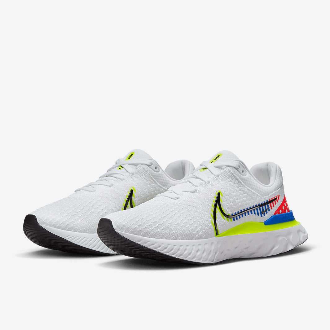 Nike React Infinity Run Flyknit 3 Premium - White/Black-Racer Blue