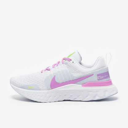 Nike Womens Infinity Run FK 3 - White/Rush Fuchsia-Blue Tint
