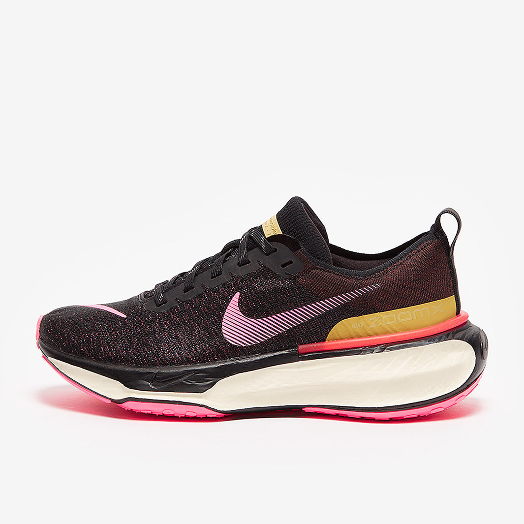 Nike Womens ZoomX Invincible Run Flyknit 3 - Earth/Pink Spell-Black
