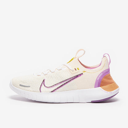 Nike Womens Free Run Fly Knit Next Nature - Guava Ice/Earth-Vivid Sulfur