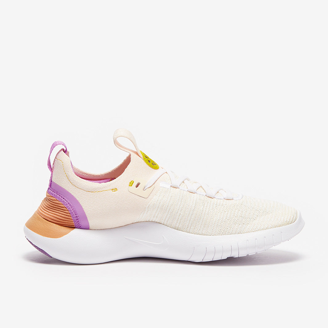 Nike Womens Free Run Fly Knit Next Nature - Guava Ice/Earth-Vivid Sulfur