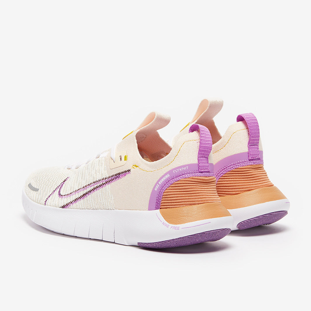 Nike Womens Free Run Fly Knit Next Nature - Guava Ice/Earth-Vivid Sulfur