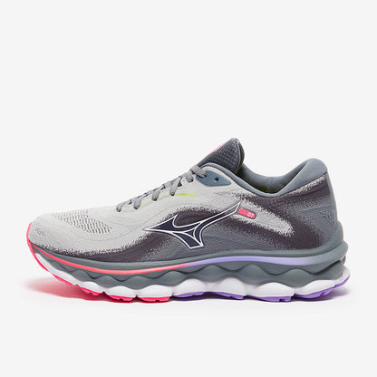 Mizuno Womens Wave Sky 7 - Pearl Blue/White/High