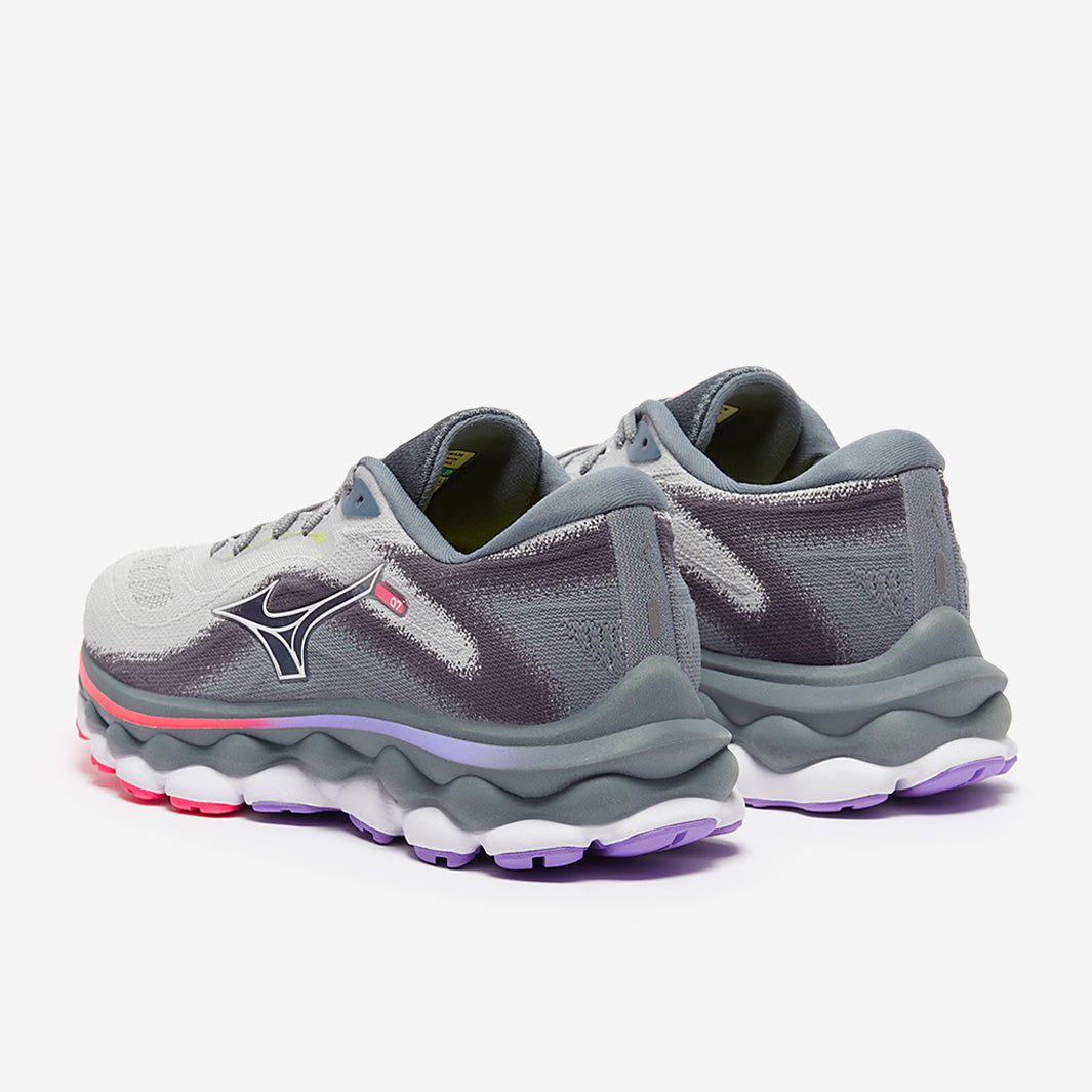 Mizuno Womens Wave Sky 7 - Pearl Blue/White/High