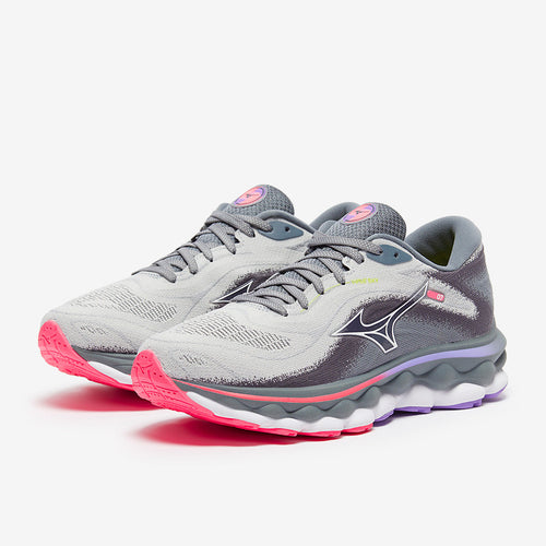 Mizuno Womens Wave Sky 7 - Pearl Blue/White/High