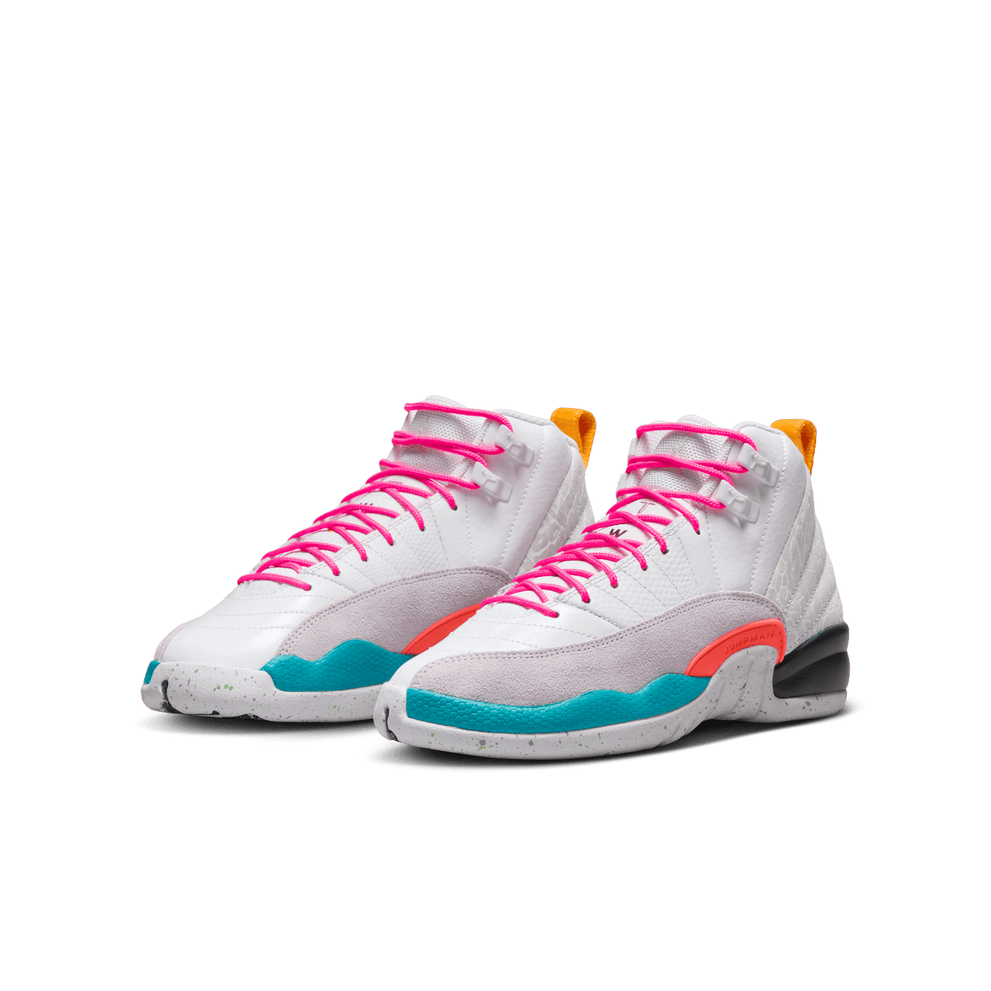 Big Kids' Air Jordan 12 Retro "White Vapor Green"