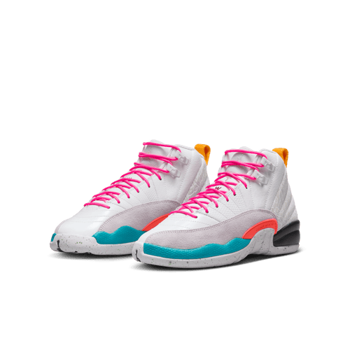 Big Kids' Air Jordan 12 Retro "White Vapor Green"