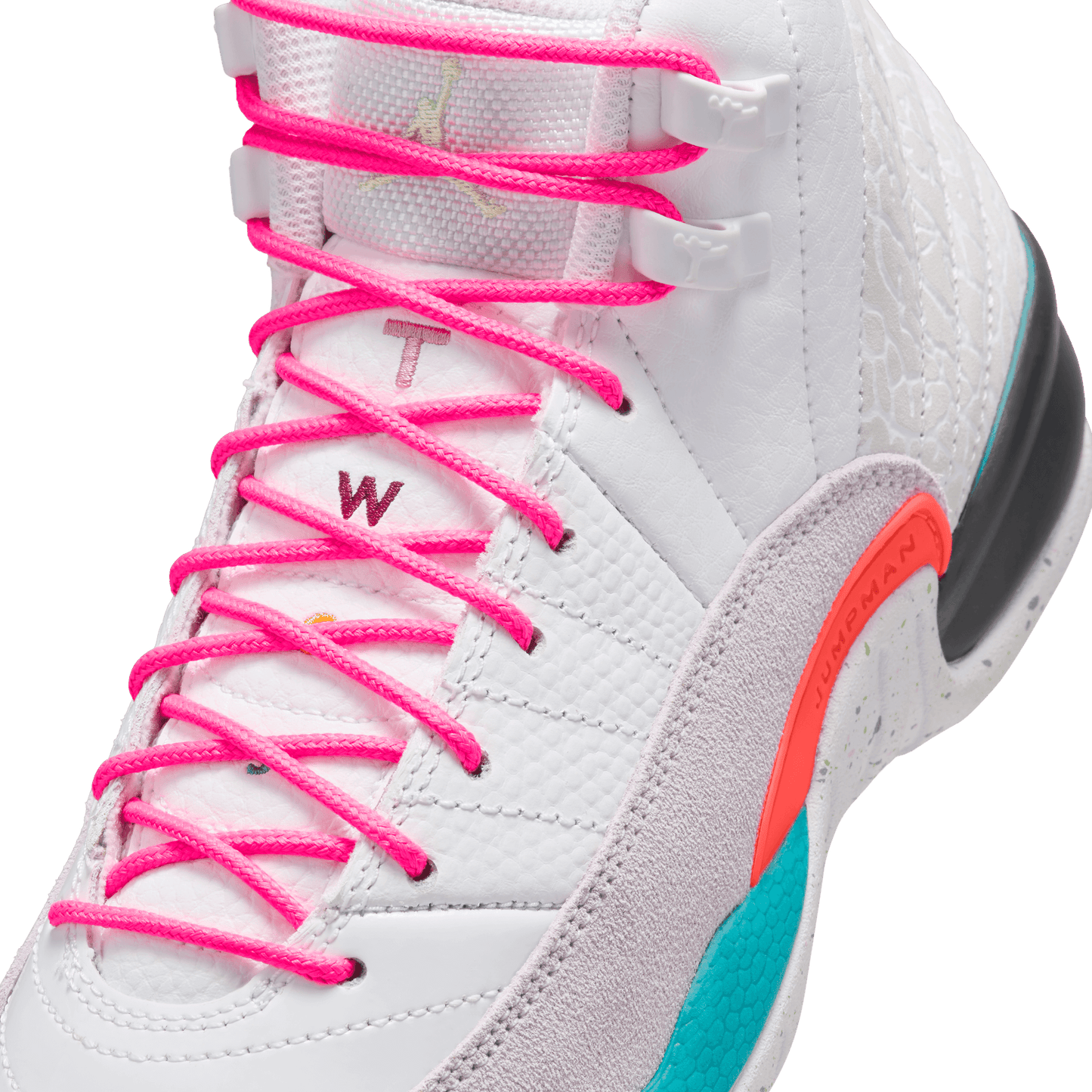 Big Kids' Air Jordan 12 Retro "White Vapor Green"